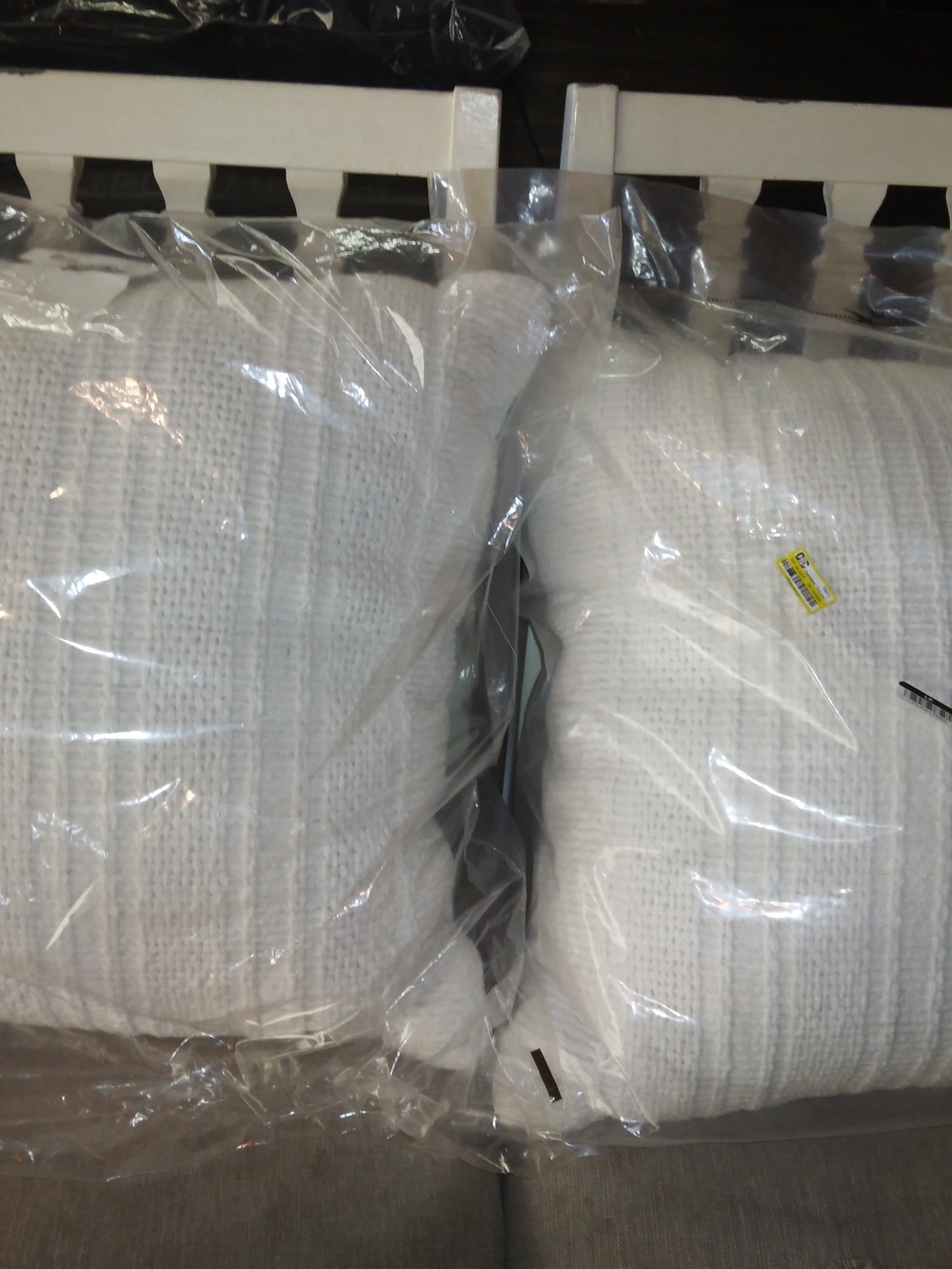 NEW Threshold Waffle Knit Decorative Pillows Set Of 2